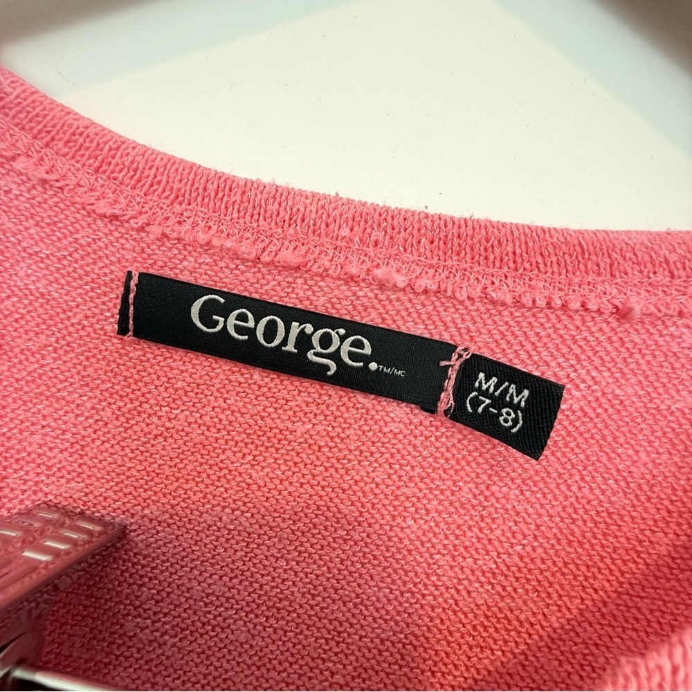 Pink Lace Hem Kids Top - Picture 3 of 3